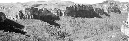 view from hanging rock - bw - tony fathers