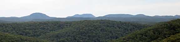 Mt Hay and Mt wilson from the second singletrack - tony fathers